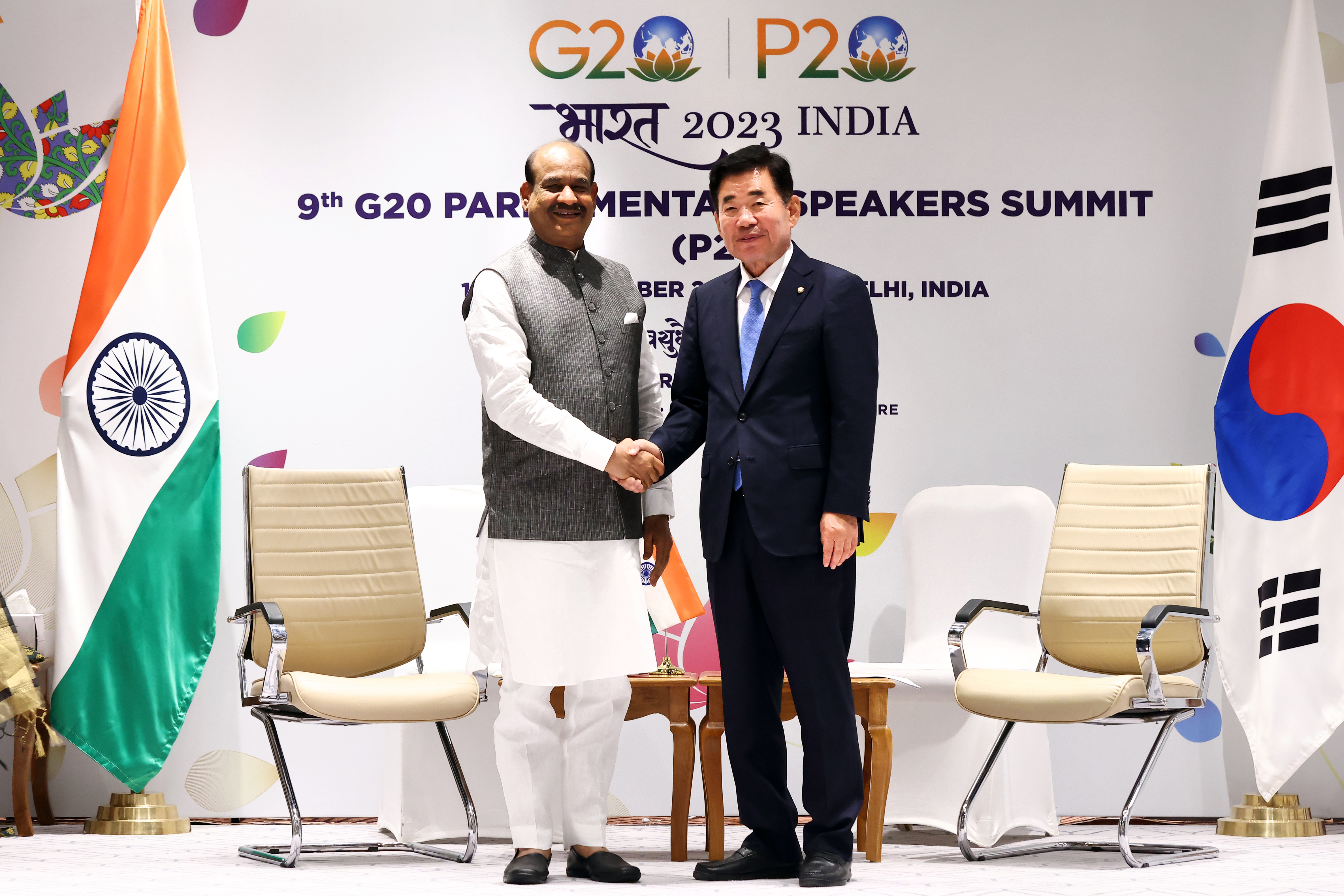 Speaker Kim Jin-pyo meets with Speakers of the Netherlands, India, Australia and Brazil on the sidelines of the G20 Parliamentary Speakers&rsquo; Summit (2) 관련사진 1 보기