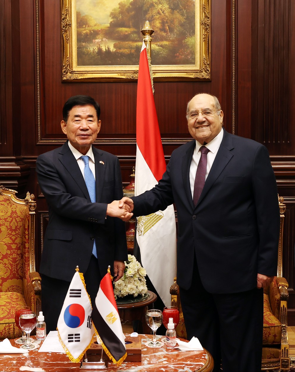 Speaker Kim Jin-pyo holds meetings with Egyptian President and Speakers of Parliament 관련사진 7 보기
