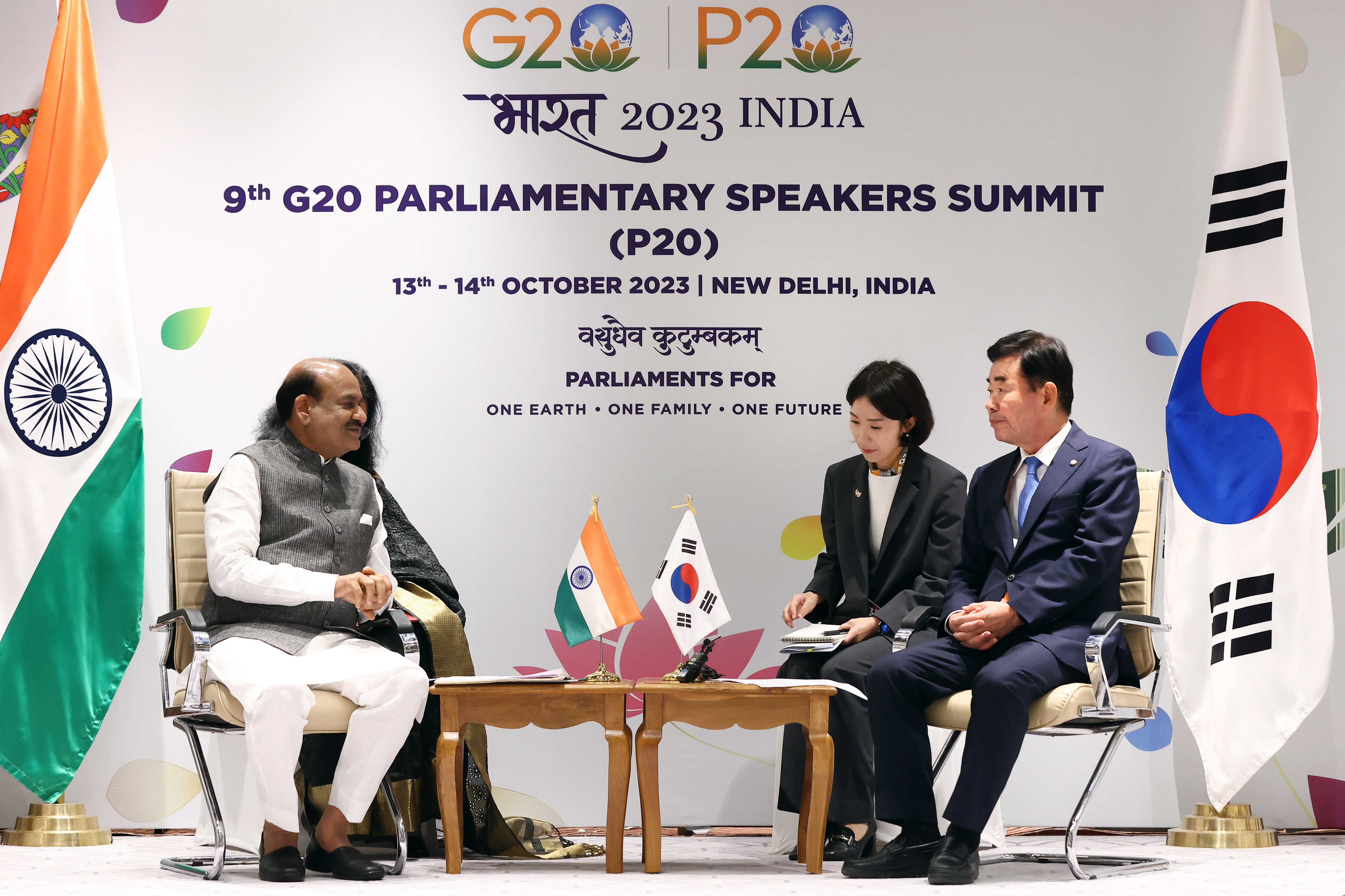 Speaker Kim Jin-pyo meets with Speakers of the Netherlands, India, Australia and Brazil on the sidelines of the G20 Parliamentary Speakers&rsquo; Summit (2) 관련사진 2 보기